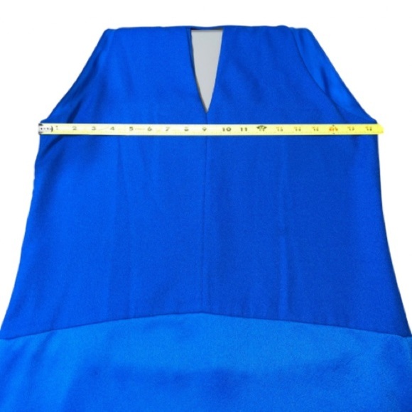 Parker Revolve Blue Sleeveless Halter Silky Brunch Wedding Guest Dress Size M‎ - Picture 10 of 11